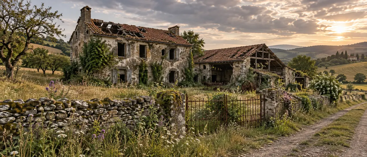 Ferme abandonnée à donner : gratuite à l’achat, coûteuse à rénover