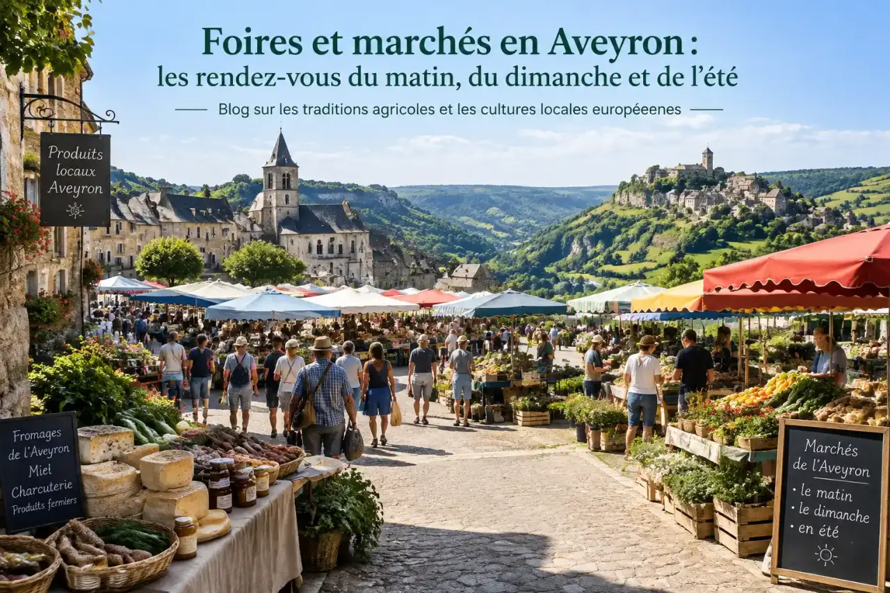 Foires et marchés en Aveyron : les rendez-vous du matin, du dimanche et de l’été