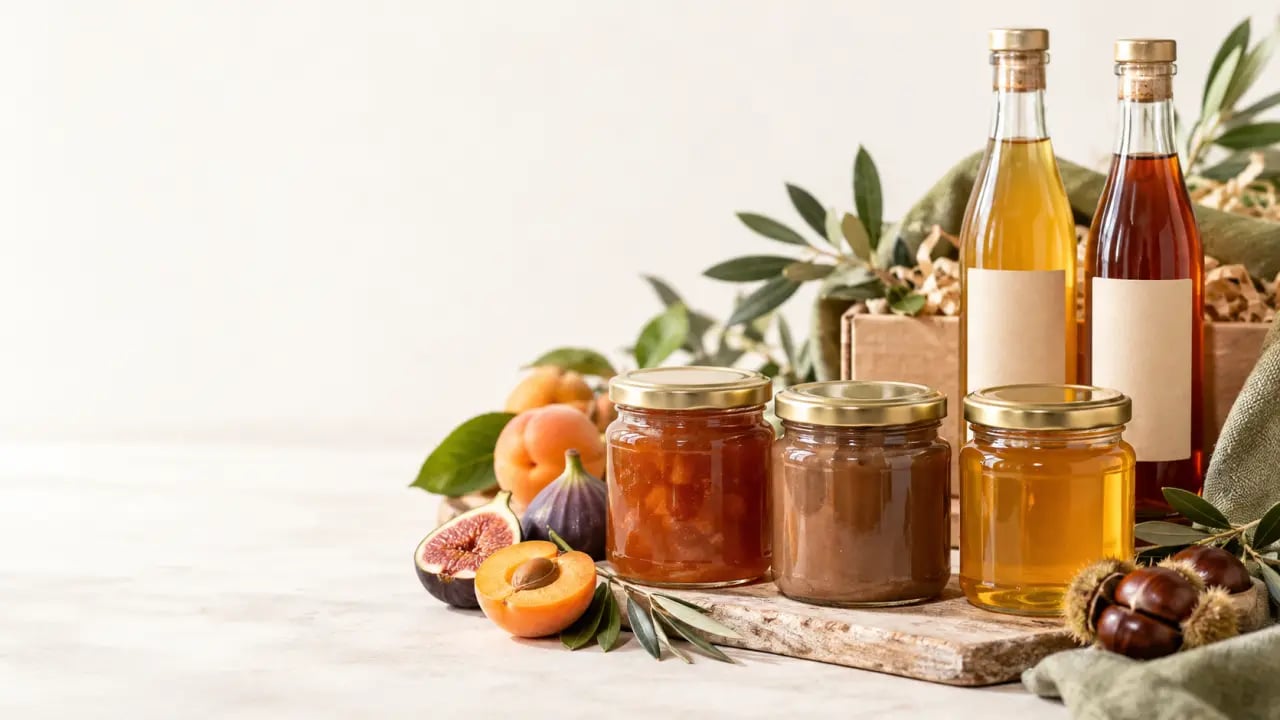 Confitures, crème de marrons et sirops de Provence Gourmande produits du terroir