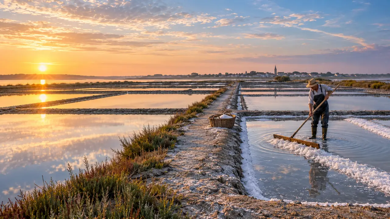 La Route du Sel, producteur récoltant : du marais à la fleur de sel sur l’île de Ré