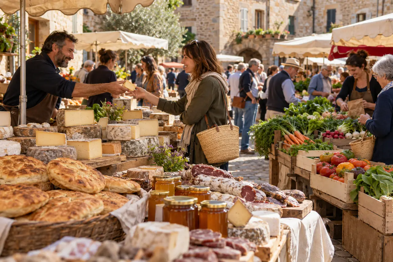 Foires et marchés Aveyron avec producteurs locaux et spécialités régionales