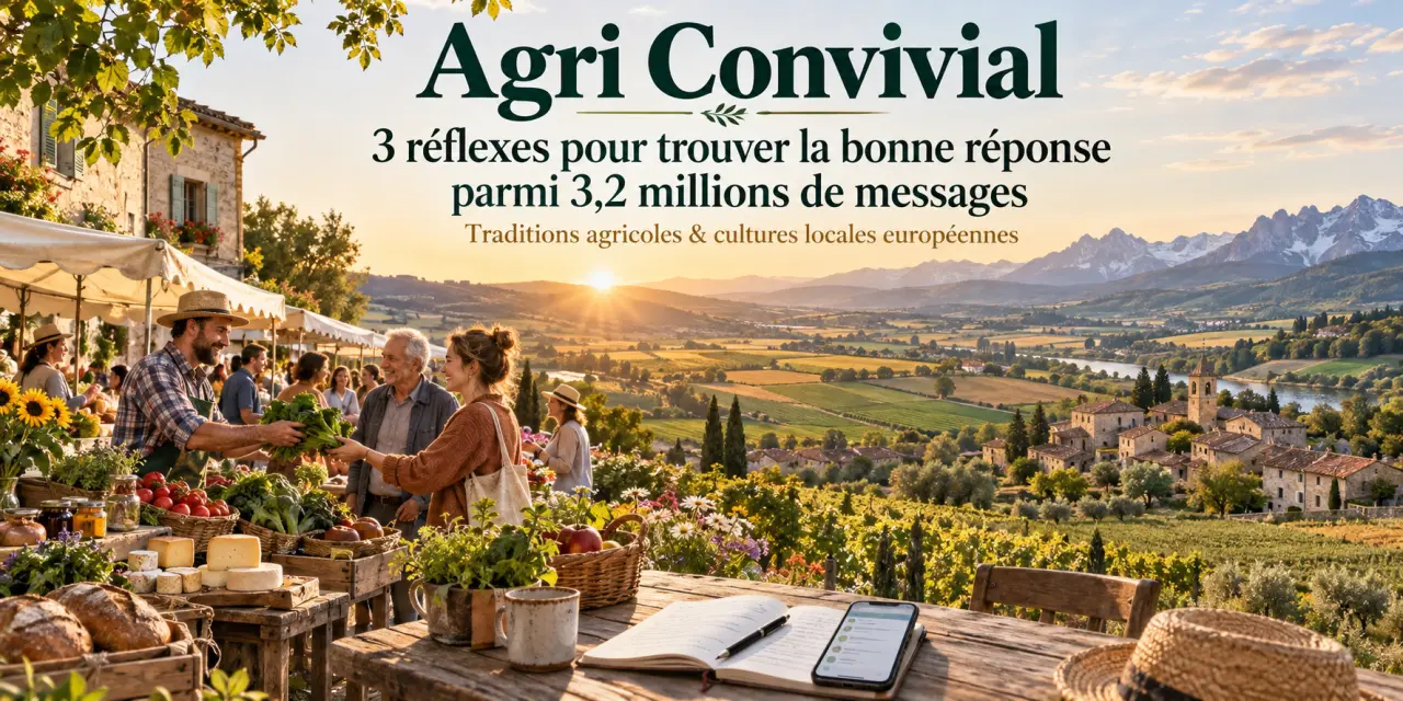 Agri Convivial : 3 réflexes pour trouver la bonne réponse parmi 3,2 millions de messages