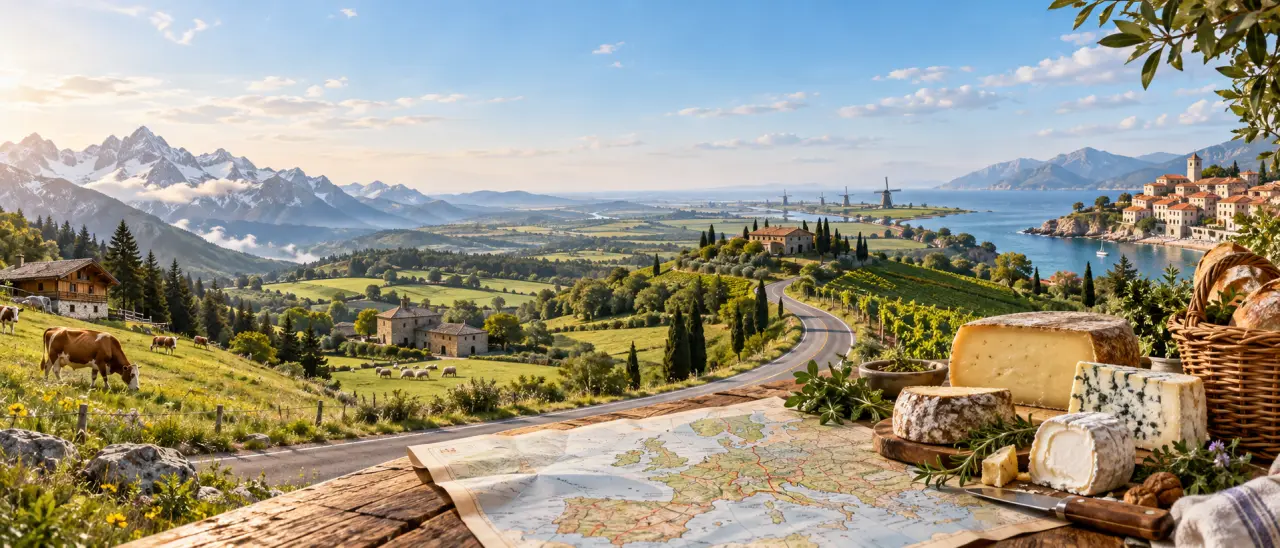 Organiser son voyage gastronomique : l'itinéraire idéal à travers les routes des fromages d'Europe